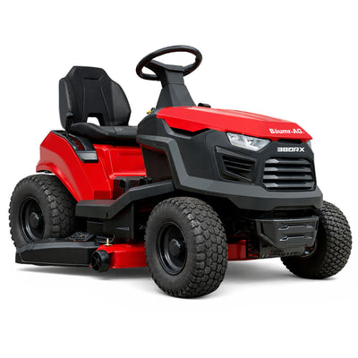 BAUMR-AG 38' Ride On Mower Lawn Tractor, Side Discharge or Mulch, Electric Start, 14hp 452cc, Hydrostatic, 100kg Towing, 7 Cut Heights