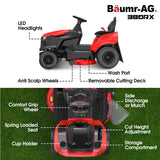 BAUMR-AG 38' Ride On Mower Lawn Tractor, Side Discharge or Mulch, Electric Start, 14hp 452cc, Hydrostatic, 100kg Towing, 7 Cut Heights - Extra Image