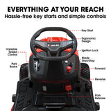 BAUMR-AG 38' Ride On Mower Lawn Tractor, Side Discharge or Mulch, Electric Start, 14hp 452cc, Hydrostatic, 100kg Towing, 7 Cut Heights