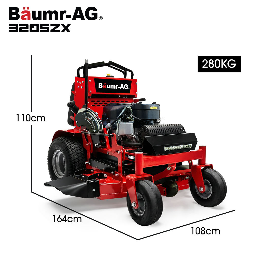 BAUMR-AG 32' Stand-On Zero-Turn Mower, Electric Start, 23hp, 764cc, Hydrostatic Drive, 10 Cut Heights