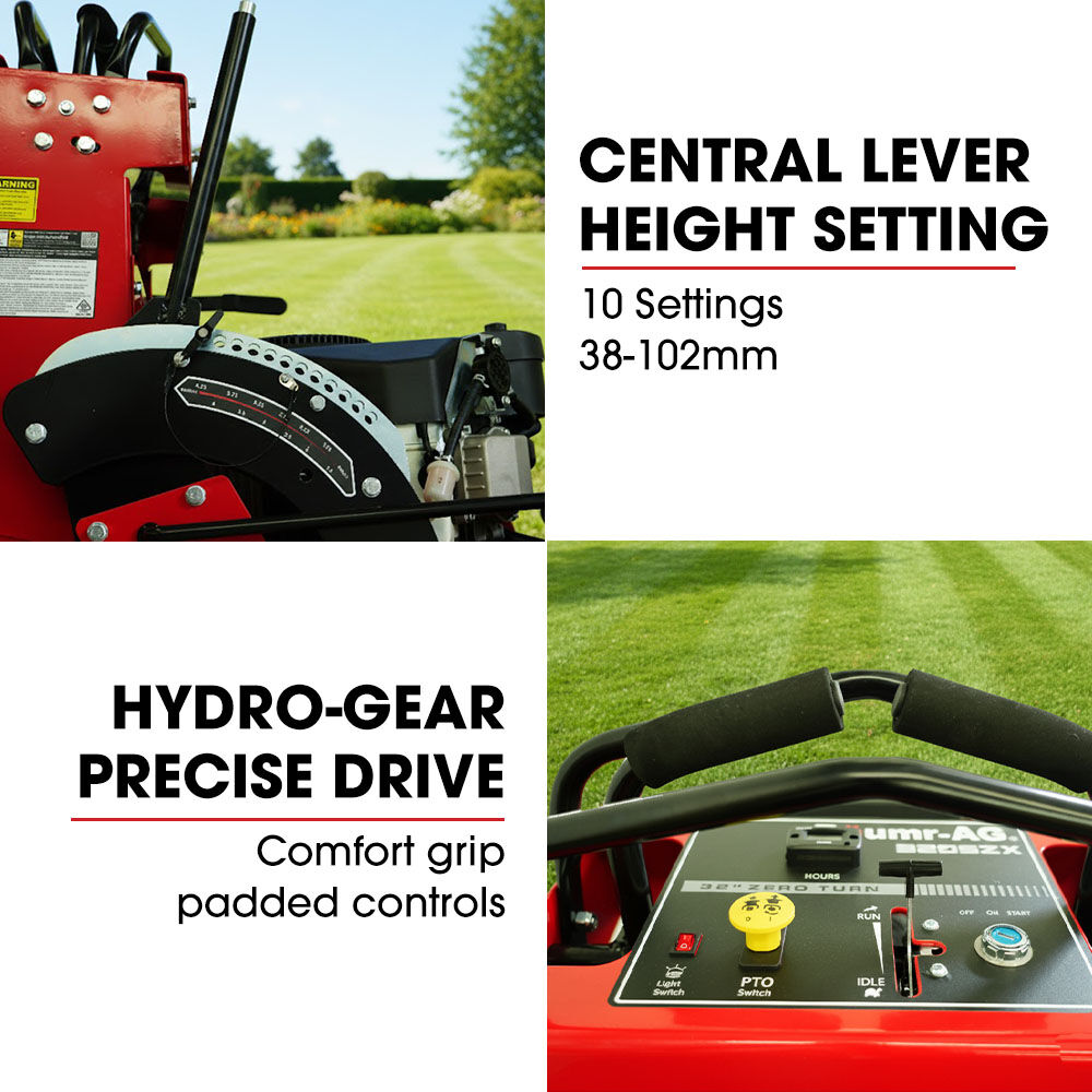BAUMR-AG 32' Stand-On Zero-Turn Mower, Electric Start, 23hp, 764cc, Hydrostatic Drive, 10 Cut Heights