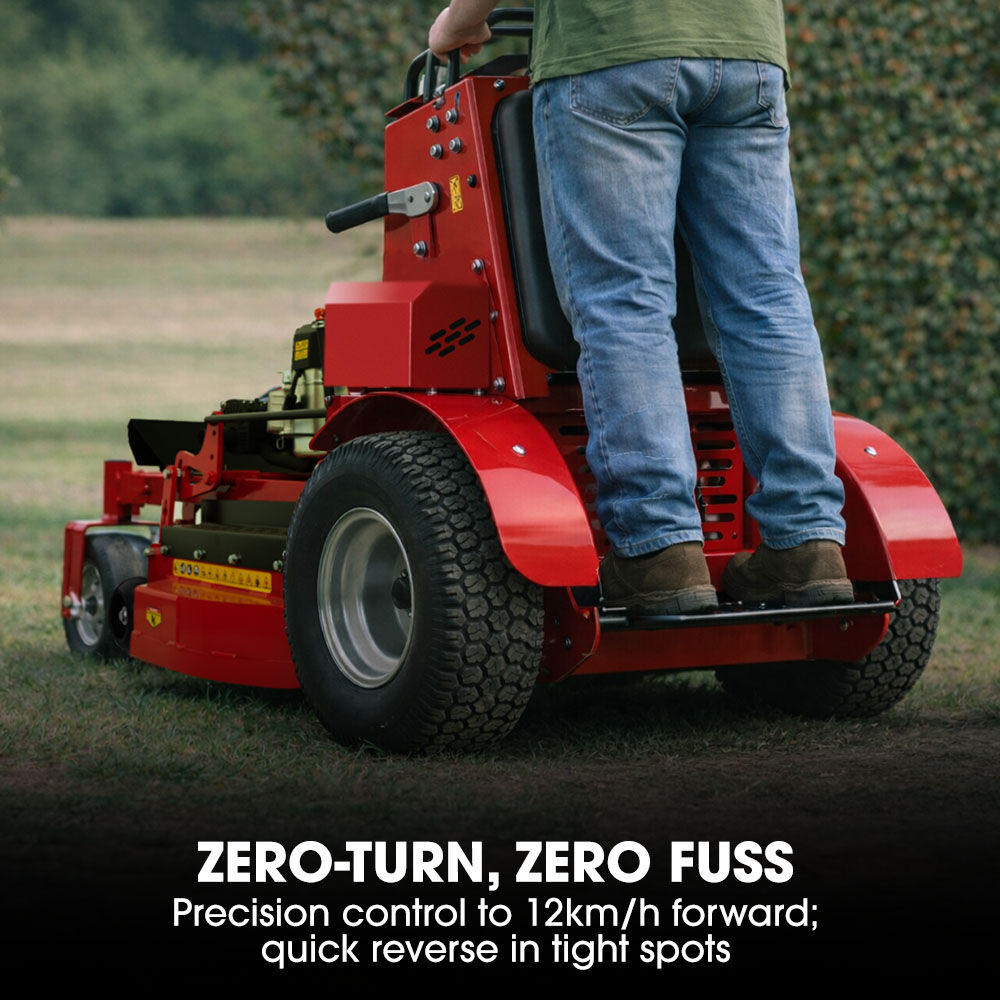 BAUMR-AG 36' Stand-On Zero-Turn Mower, Electric Start, 23hp, 764cc, Hydrostatic Drive, 10 Cut Heights