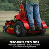 BAUMR-AG 36' Stand-On Zero-Turn Mower, Electric Start, 23hp, 764cc, Hydrostatic Drive, 10 Cut Heights