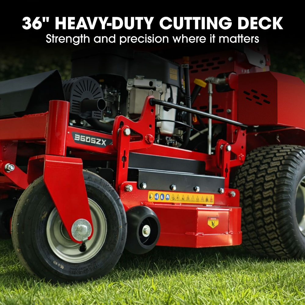 BAUMR-AG 36' Stand-On Zero-Turn Mower, Electric Start, 23hp, 764cc, Hydrostatic Drive, 10 Cut Heights