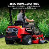 BAUMR-AG 50' Zero-Turn Ride On Mower, Electric Start, 23hp, 764cc, Hydrostatic Drive, 7 Cut Heights - Side View