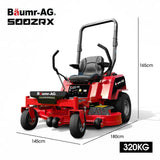 BAUMR-AG 50' Zero-Turn Ride On Mower, Electric Start, 23hp, 764cc, Hydrostatic Drive, 7 Cut Heights