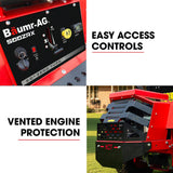 BAUMR-AG 50' Zero-Turn Ride On Mower, Electric Start, 23hp, 764cc, Hydrostatic Drive, 7 Cut Heights