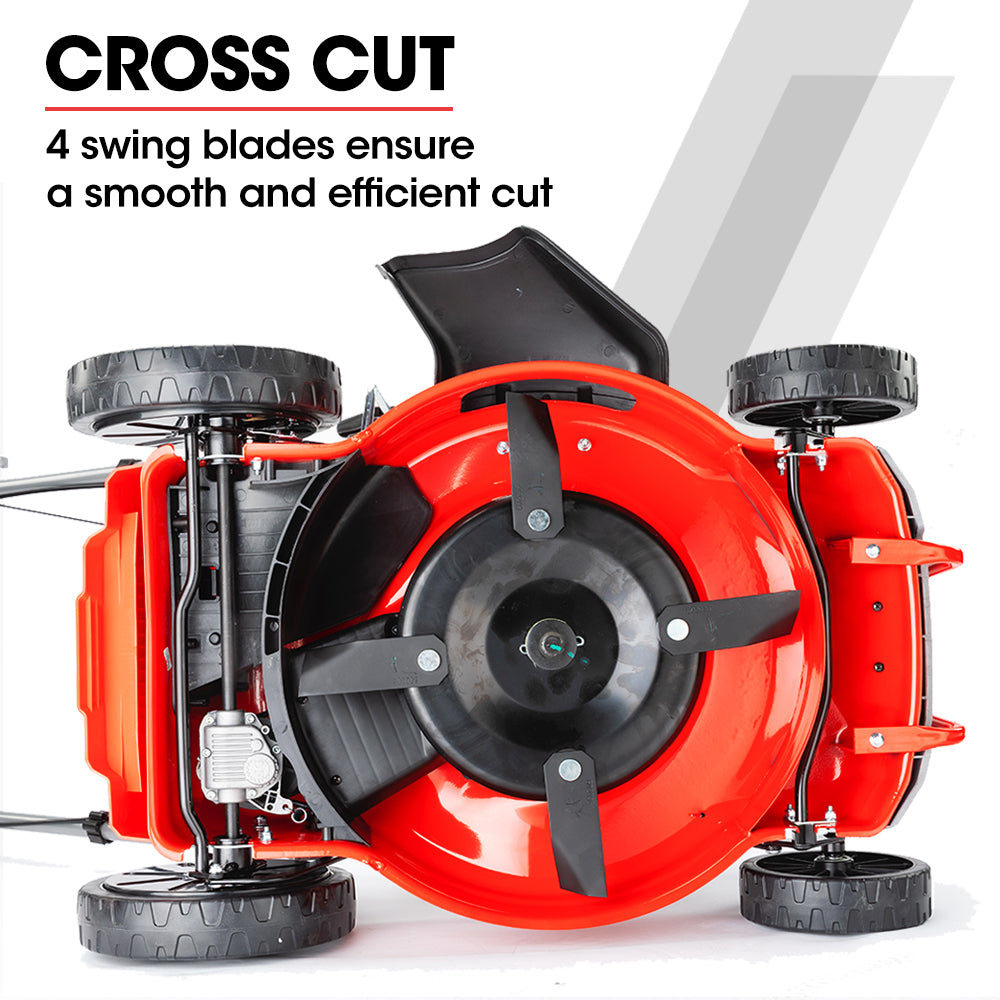 BAUMR-AG Petrol Lawn Mower 220cc 18' 4 Stroke Self Propelled - 780SX