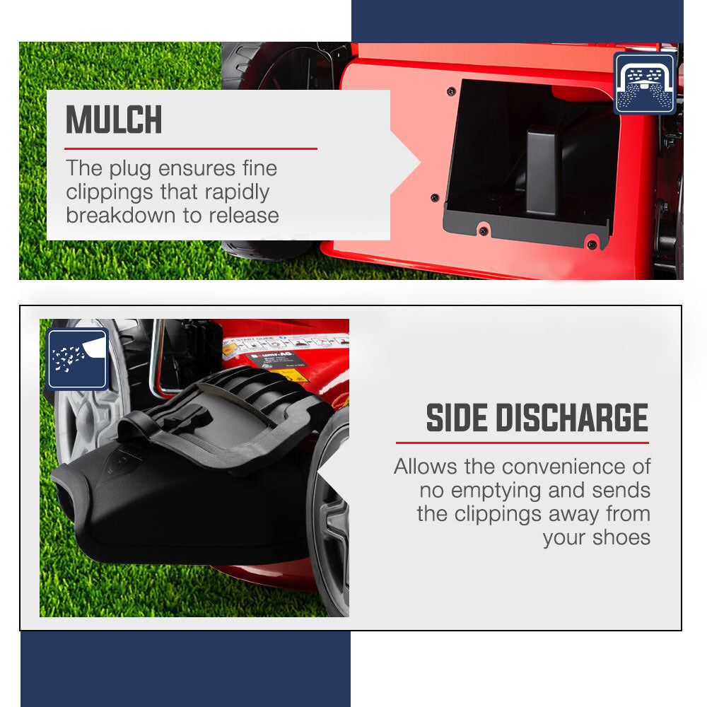 BAUMR-AG Petrol Lawn Mower 220cc 18' 4 Stroke Self Propelled - 780SX