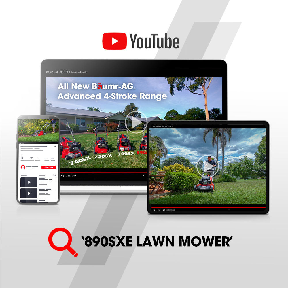 BAUMR-AG 21' 248cc Self-Propelled Push Button Electric Start 4in1 Lawnmower - 890SXe