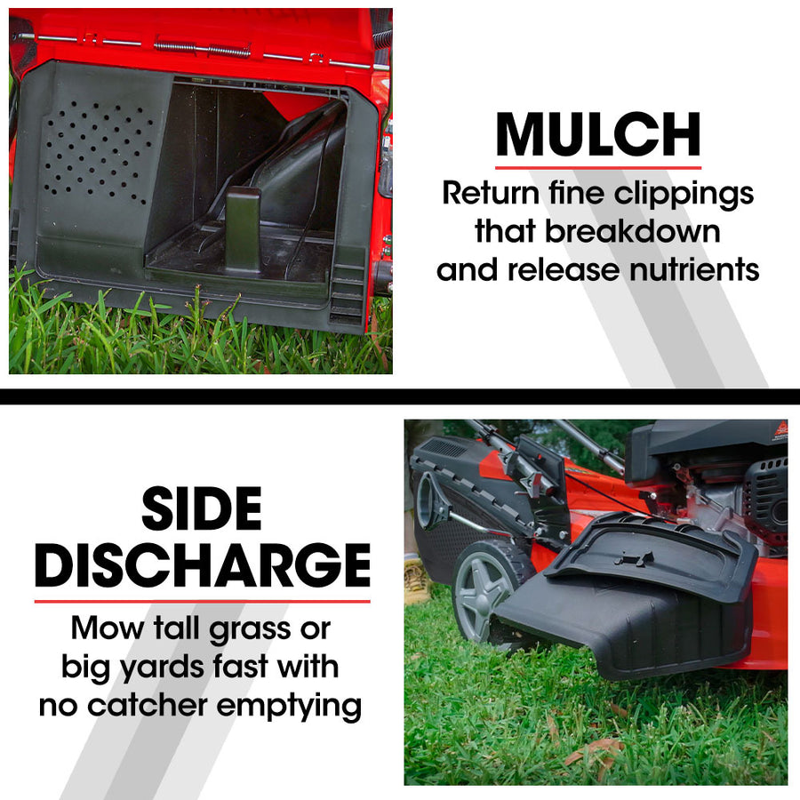 BAUMR-AG 21' 248cc Self-Propelled Push Button Electric Start 4in1 Lawnmower - 890SXe