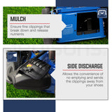 POWERBLADE 18' 175cc Electric Start Self-Propelled 4-Stroke 4in1 Petrol Steel Deck Lawnmower - VS600e