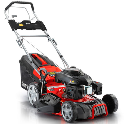 BAUMR-AG 18' 224cc Electric Start Self Propelled Lawn Mower, 7 Height, Steel Deck, 6HP, 4-Stroke Petrol Lawnmower - 790SXe