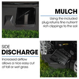 POWERBLADE 20' 200cc Self-Propelled Lawn Mower, Electric Start, 7 Height, Steel Deck, Deck Wash Port, OHV 4-Stroke Petrol - VS950