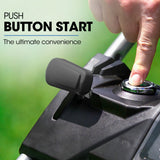 PowerBlade 22' 224cc Self-Propelled Lawn Mower, Electric Start, 7 Height, Steel Deck, Deck Wash Port - Top-Down View