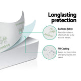 Giselle Bedding Mattress Protector Bamboo Single - 45-Degree Angle