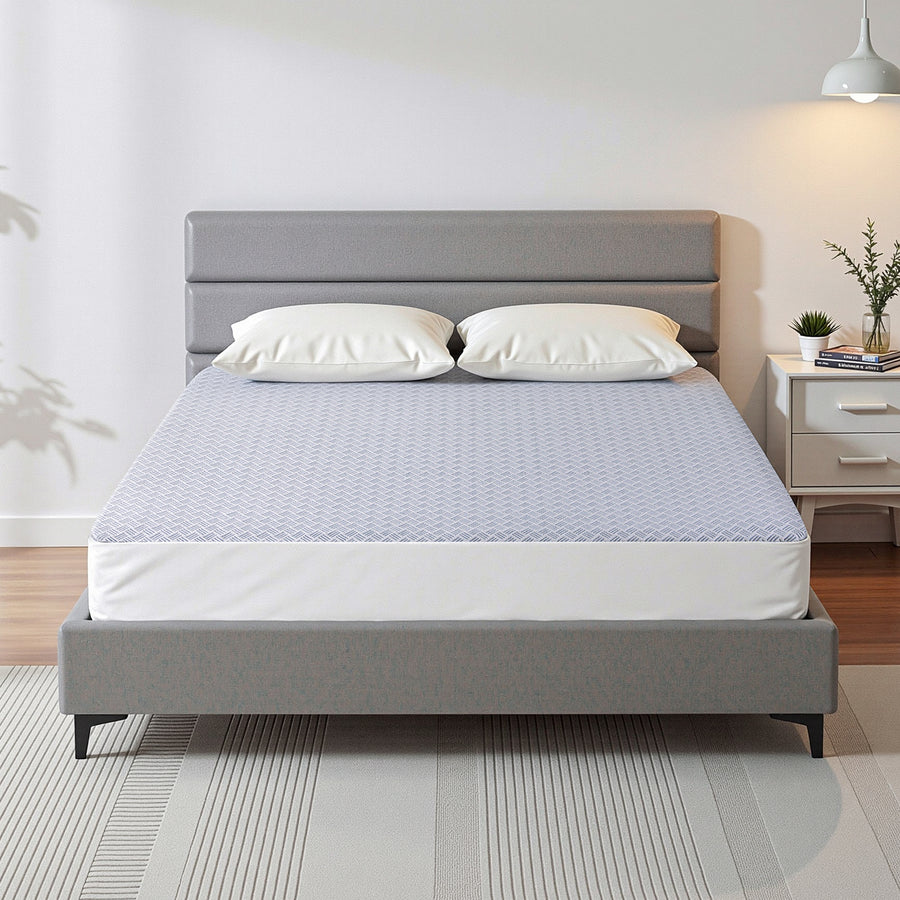 Giselle Cooling Mattress Protector Waterproof Deep Pocket Fitted Cover Double