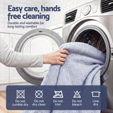 Giselle Cooling Mattress Protector Waterproof Deep Pocket Fitted Cover Double - Low Angle