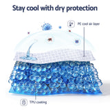 Giselle Cooling Mattress Protector Waterproof Deep Pocket Fitted Cover King Single - 45-Degree Angle