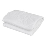 Giselle Waterproof Mattress Protector 100% Cotton Quilted Fitted Cover King Single - Top-Down View