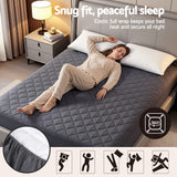 Giselle Water-Resistant Mattress Protector Microfiber 360° Fit Double - Close-Up Angle