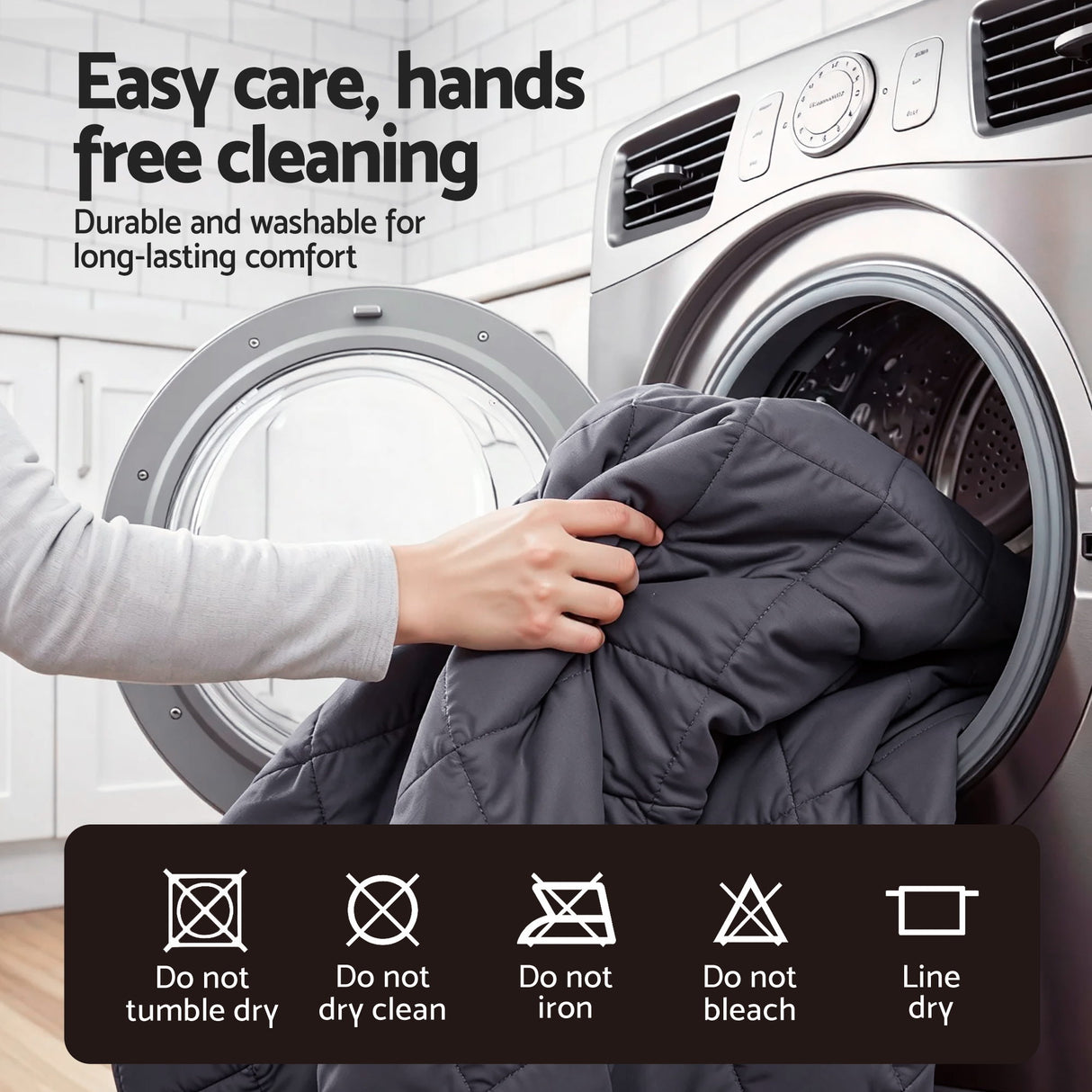 Giselle Water-Resistant Mattress Protector Microfiber 360° Fit King Single