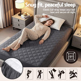 Giselle Water-Resistant Mattress Protector Microfiber 35cm 360° Fit Single - Close-Up Angle