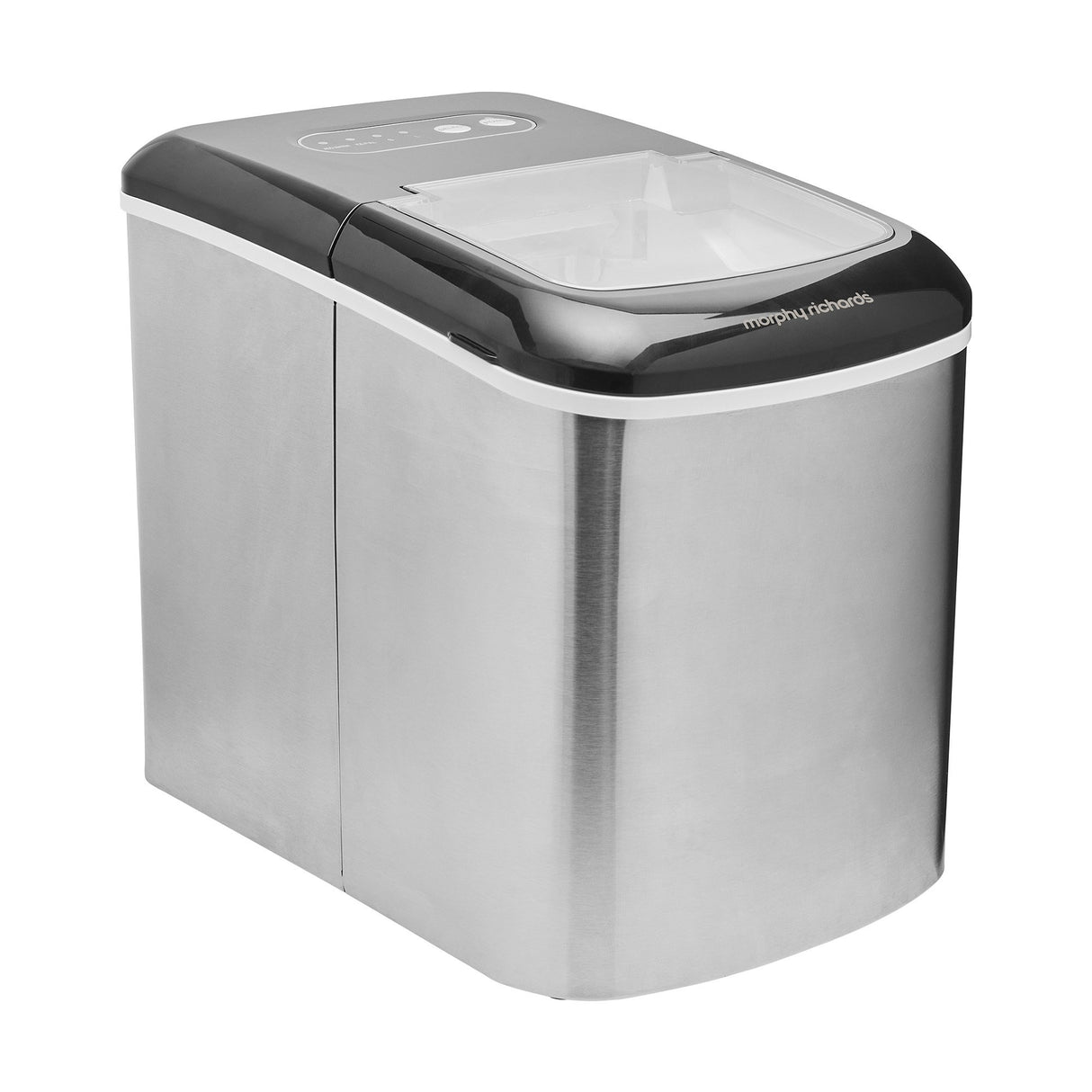 Morphy Richards Ice Maker Stainless Steel 15kg Small Large And Cube 2.1L Tank