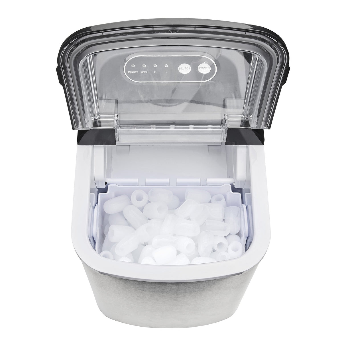 Morphy Richards Ice Maker Stainless Steel 15kg Small Large And Cube 2.1L Tank