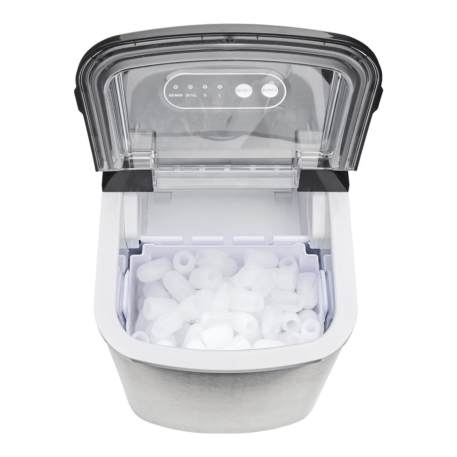 Morphy Richards Ice Maker Stainless Steel 15kg Small Large And Cube 2.1L Tank