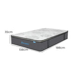 Dreamz Spring Mattress Bed Pocket Egg Double - Front View