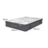 Dreamz Spring Mattress Bed Pocket Egg King - Front View