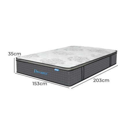 Dreamz Spring Mattress Bed Pocket Egg Queen-2006732740527001602