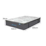 Dreamz Spring Mattress Bed Pocket Egg Queen - Front View