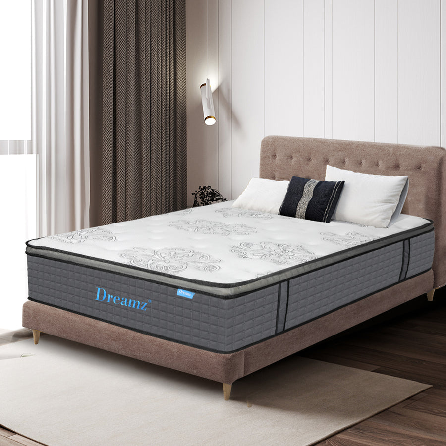 Dreamz Spring Mattress Bed Pocket Egg Queen-2006732740527001606