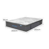 Dreamz Spring Mattress Bed Pocket Egg Super King - Front View