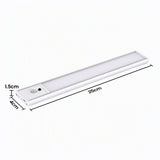 Artiss 4-Pack 25cm Motion Sensor Under Cabinet Lights, LED Closet Light with 5 Colors Dimmable - Side View