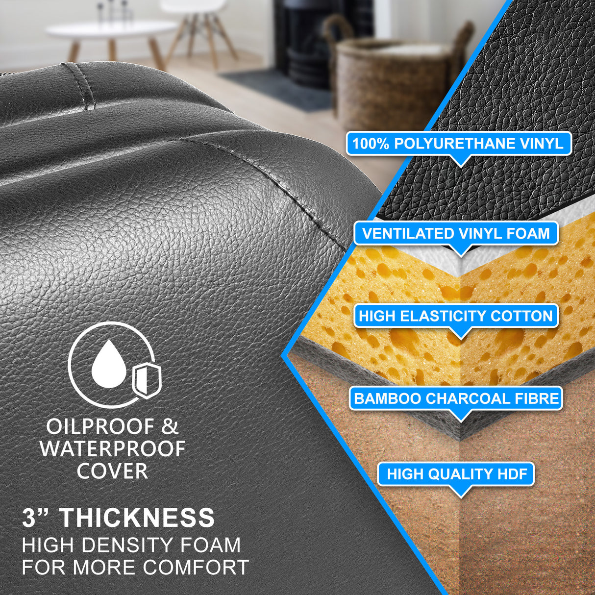 55cm Aluminium Portable Massage Table - BLACK