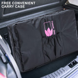 55cm Aluminium Portable Massage Table - BLACK - Close-Up Angle