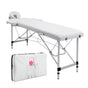 55cm Aluminium Portable Massage Table - WHITE