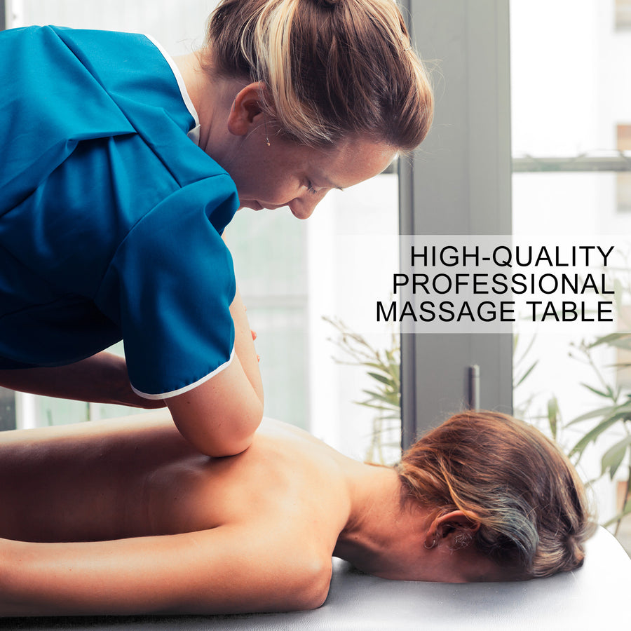70cm Aluminium Portable Massage Table - WHITE