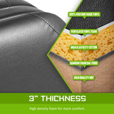 70cm Wooden Portable Massage Table - BLACK - Side View