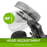 Aluminium Portable Massage Chair - BLACK - Low Angle