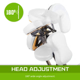 Aluminium Portable Massage Chair - WHITE - Low Angle