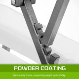 Aluminium Portable Massage Chair - WHITE - Top-Down View