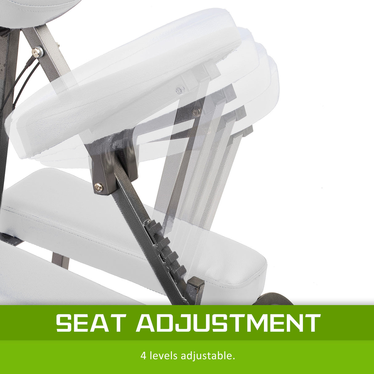 Aluminium Portable Massage Chair - WHITE