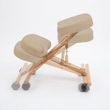 Ergonomic Kneeling Chair - BEIGE - Front View