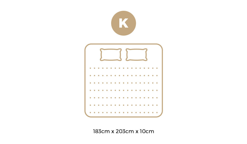 Bedra Memory Foam Mattress Topper Reversible Cool Gel 10cm King