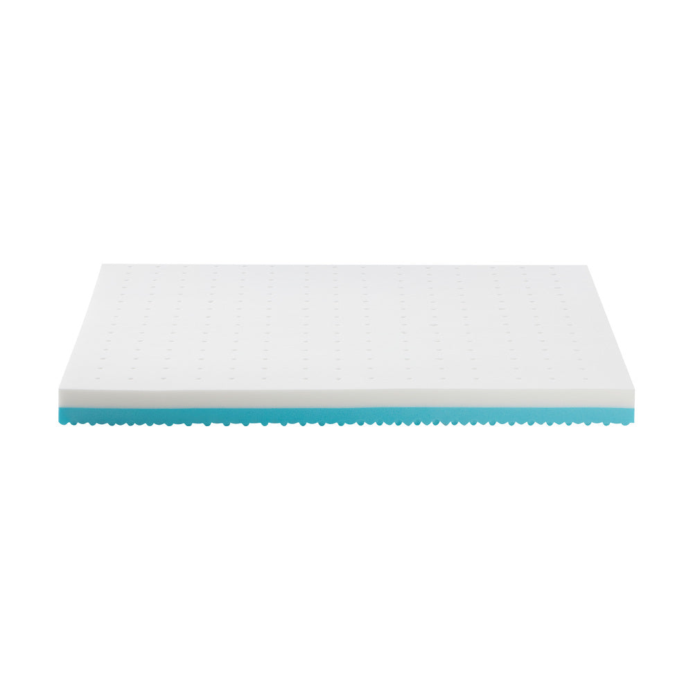 Bedra Memory Foam Mattress Topper Reversible Cool Gel 10cm King Single