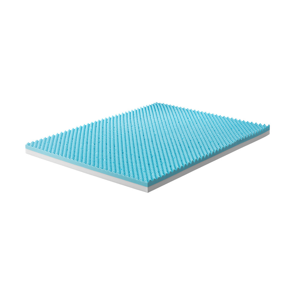 Bedra Memory Foam Mattress Topper Reversible Cool Gel 10cm Queen